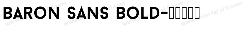 Baron Sans Bold字体转换